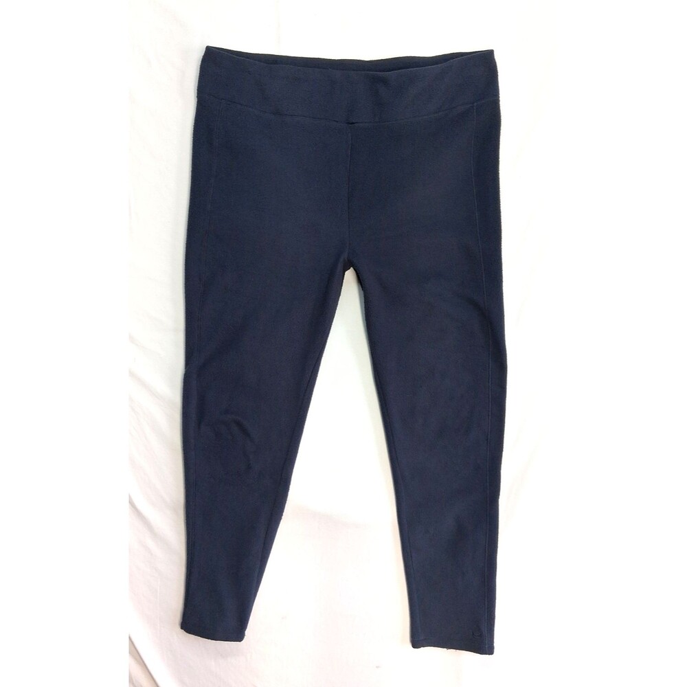 Cuddl Duds Fleecewear Ultra Cozy Lounge Pants Womens XL Navy Blue Thermal Layers